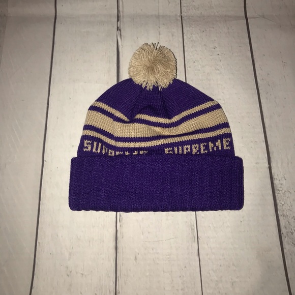 Supreme Purple Classic Beanie - Picture 3 of 3